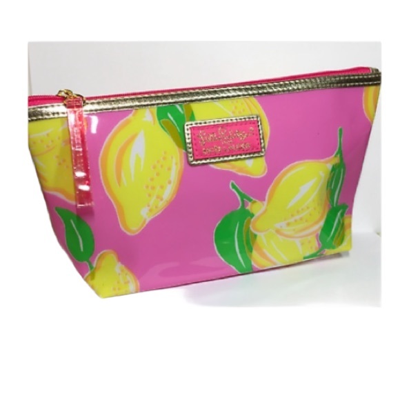 Lilly Pulitzer Handbags - Lilly Pulitzer for Estée Lauder Lemons Print Cosmetic Makeup Bag NEW